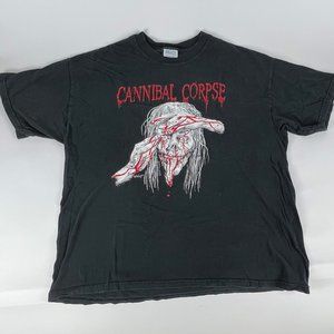 VTG 90s 1997 CANNIBAL CORPSE Disfigured Front Back Tee XL Gore Horror Vintage